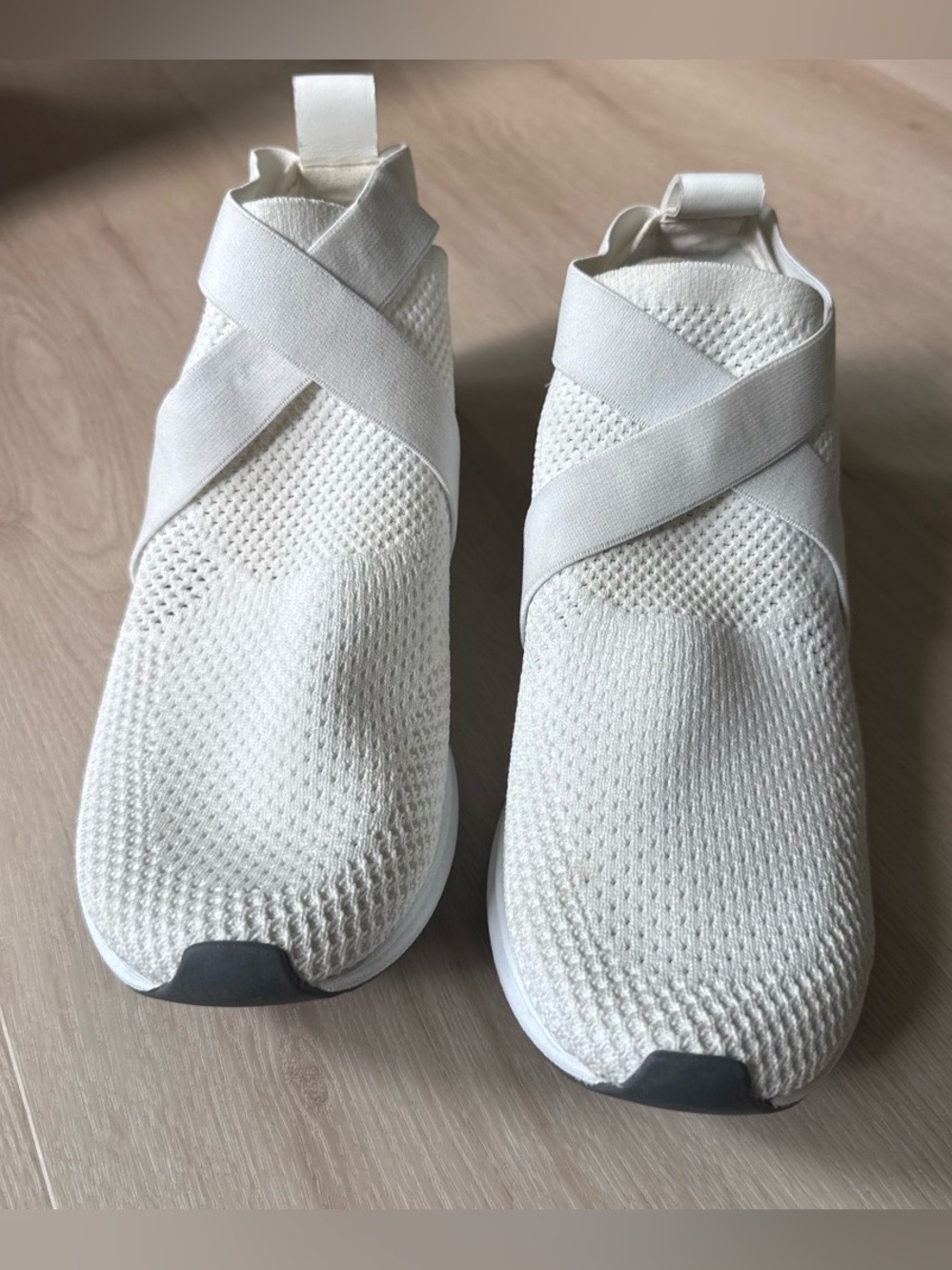 Eileen Fisher White Pull On Sneakers